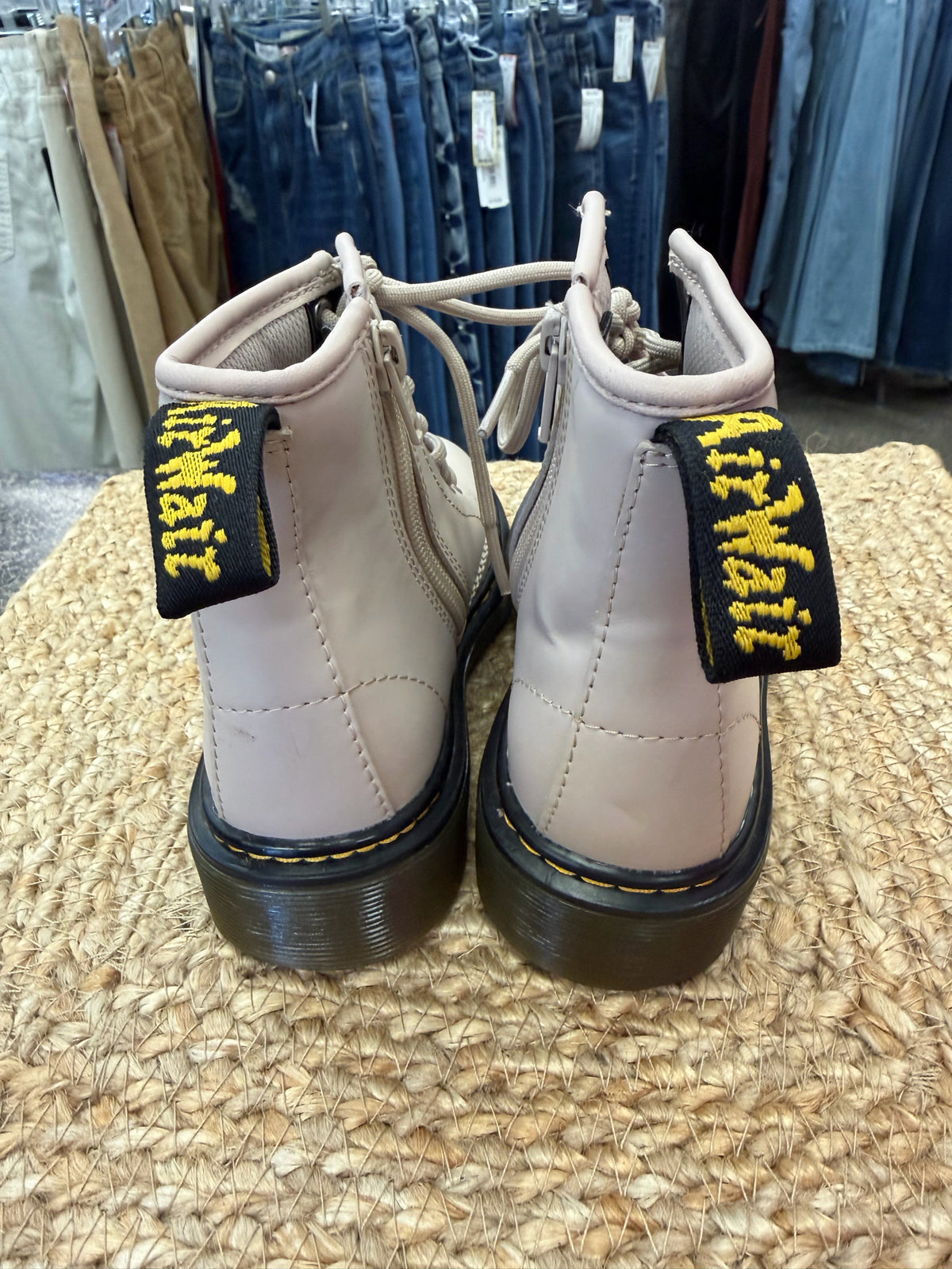 Pre-owned DR MARTENS Beige Shoe Size 12 Girls Boot
