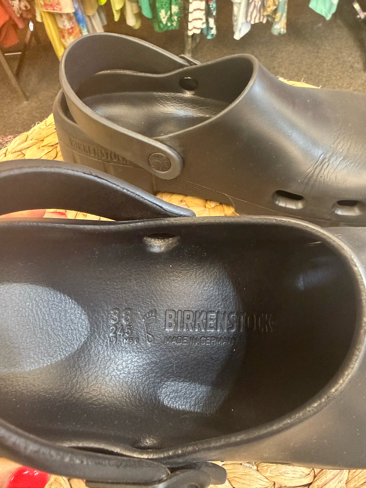 Pre-owned BIRKENSTOCK Black Size 7.5 Shoe