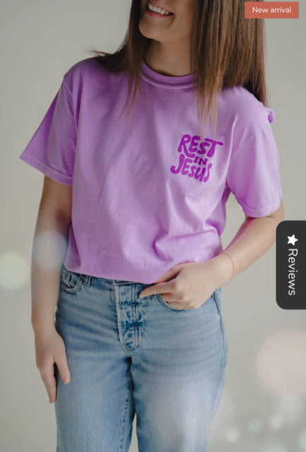 New Dear Heart Neon Purple Size S Short Sleeve Tee