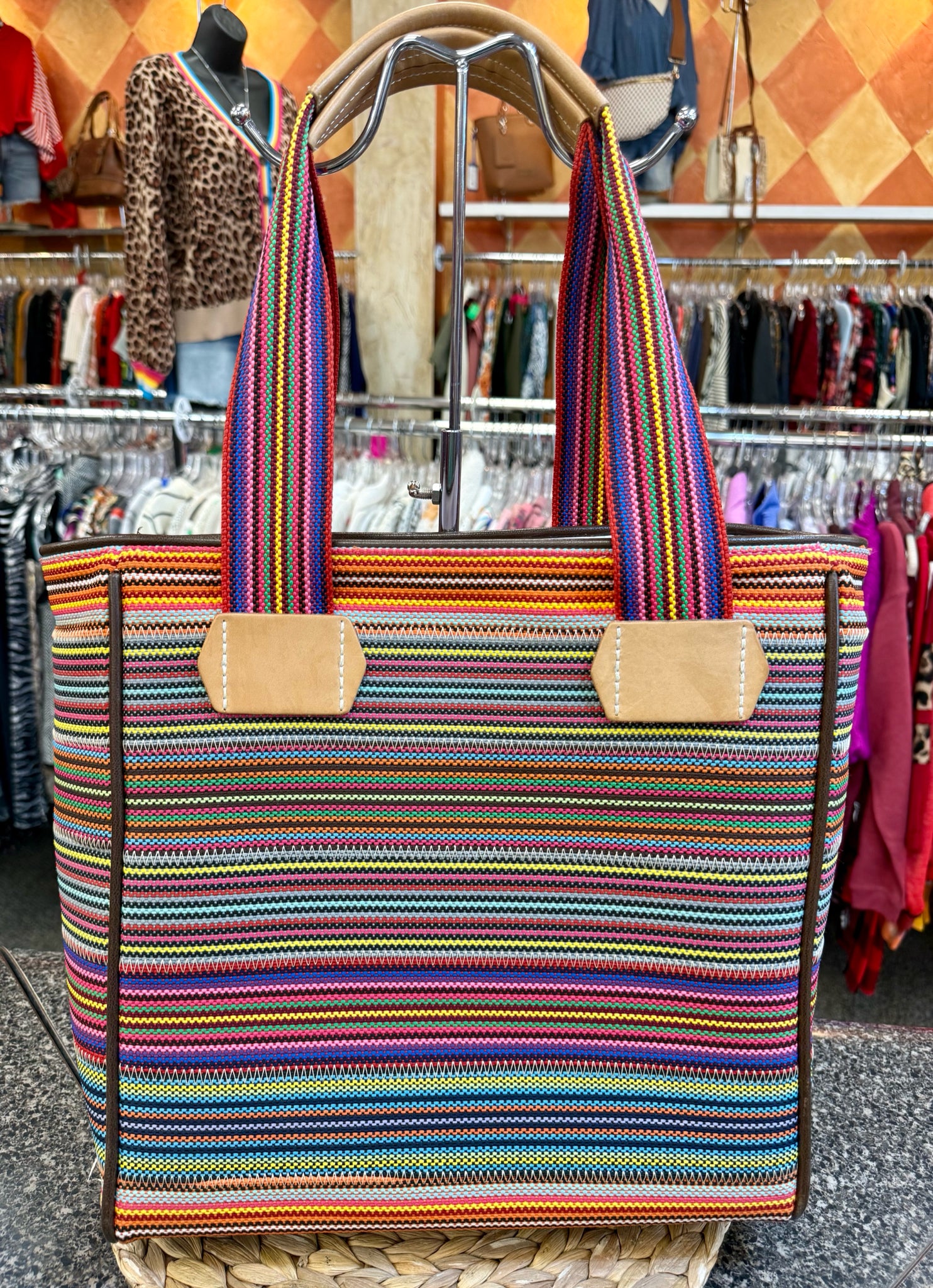 Pre-owned CONSUELA Multi Blend Tote Designer Purse