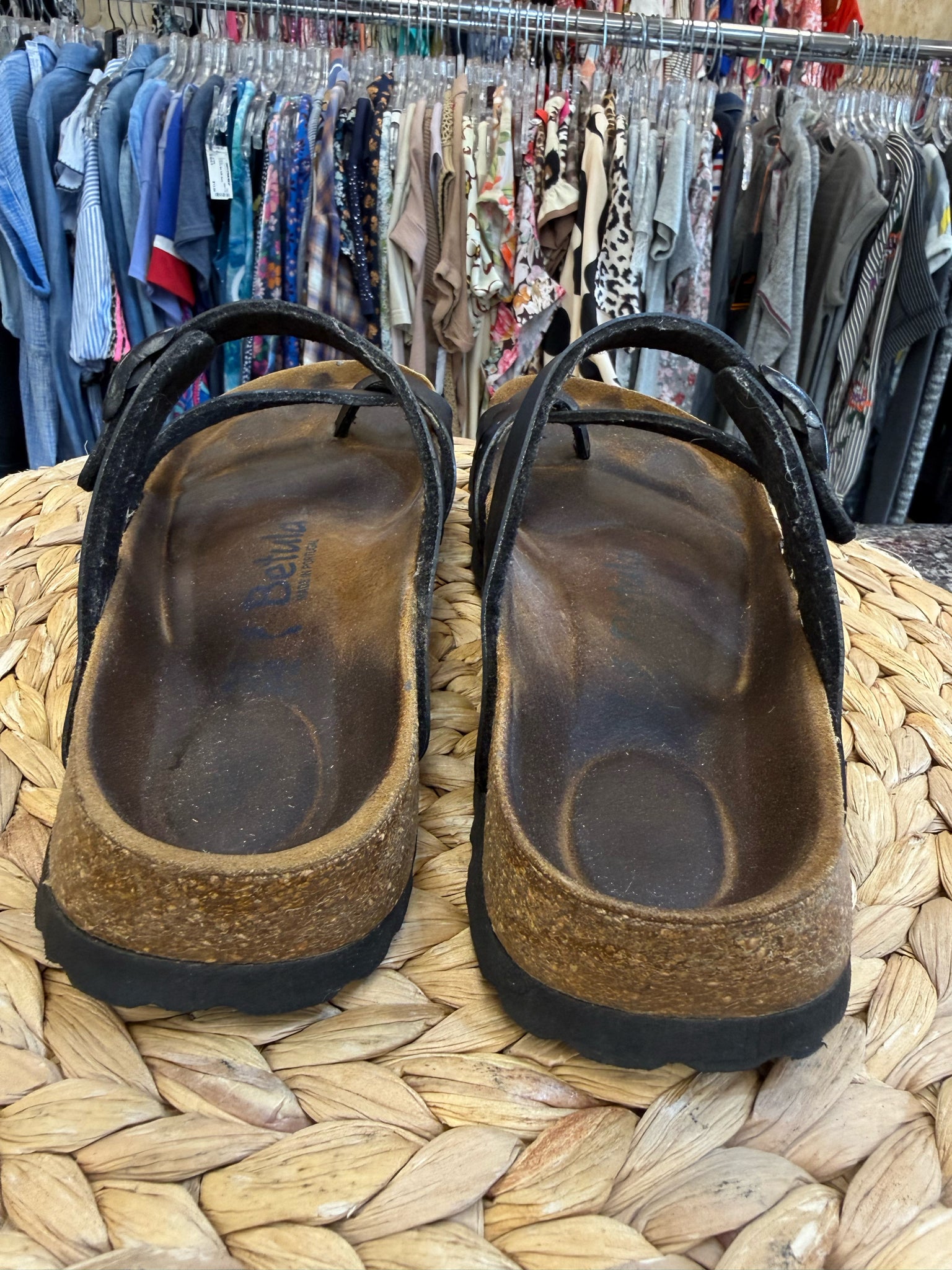 Pre-owned BIRKENSTOCK Black Size 7.5 Designer Sandal