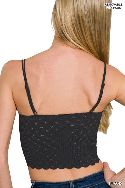 New Zenana Black Size S Cami