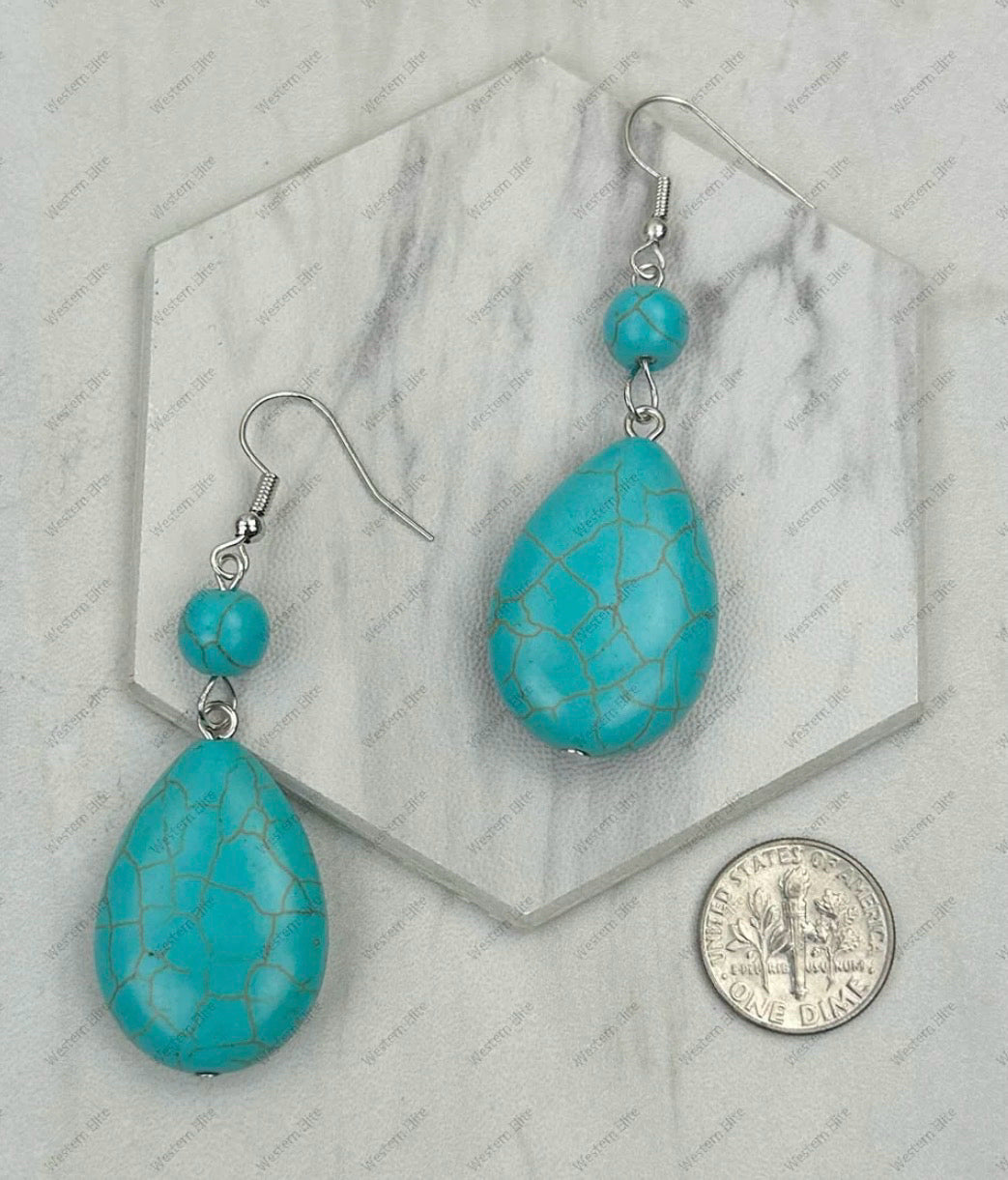 New WESTERN Turquoise Earring