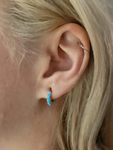 Pre-owned STERLING SILVER Turquoise Earring