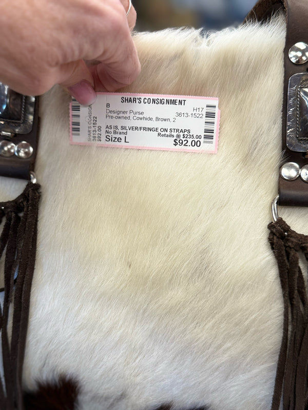 Pre-owned No Brand Cowhide Brown Designer Purse