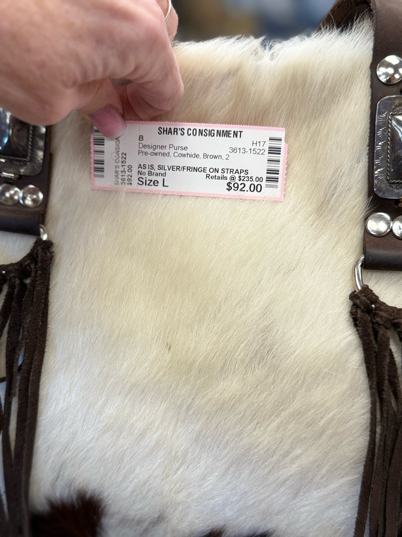Pre-owned No Brand Cowhide Brown Designer Purse