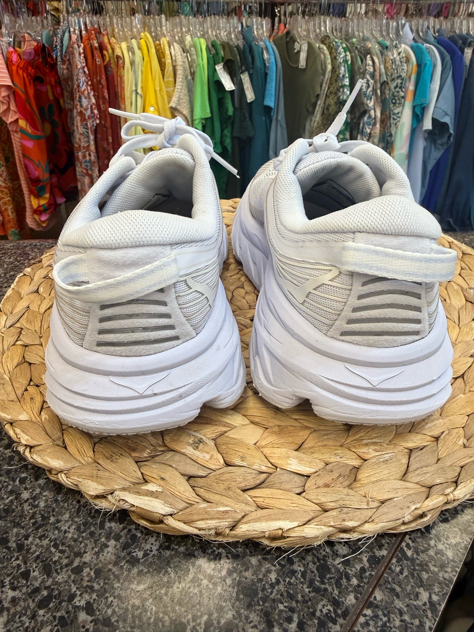 Pre-owned HOKA White Size 7 Designer Sneaker