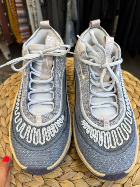 Pre-owned NIKE Navy blend Gray Blend Size 8 Sneaker
