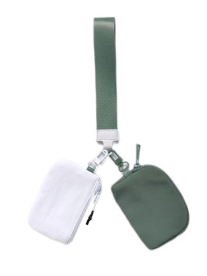 New Zenana Dark Olive White Wallet