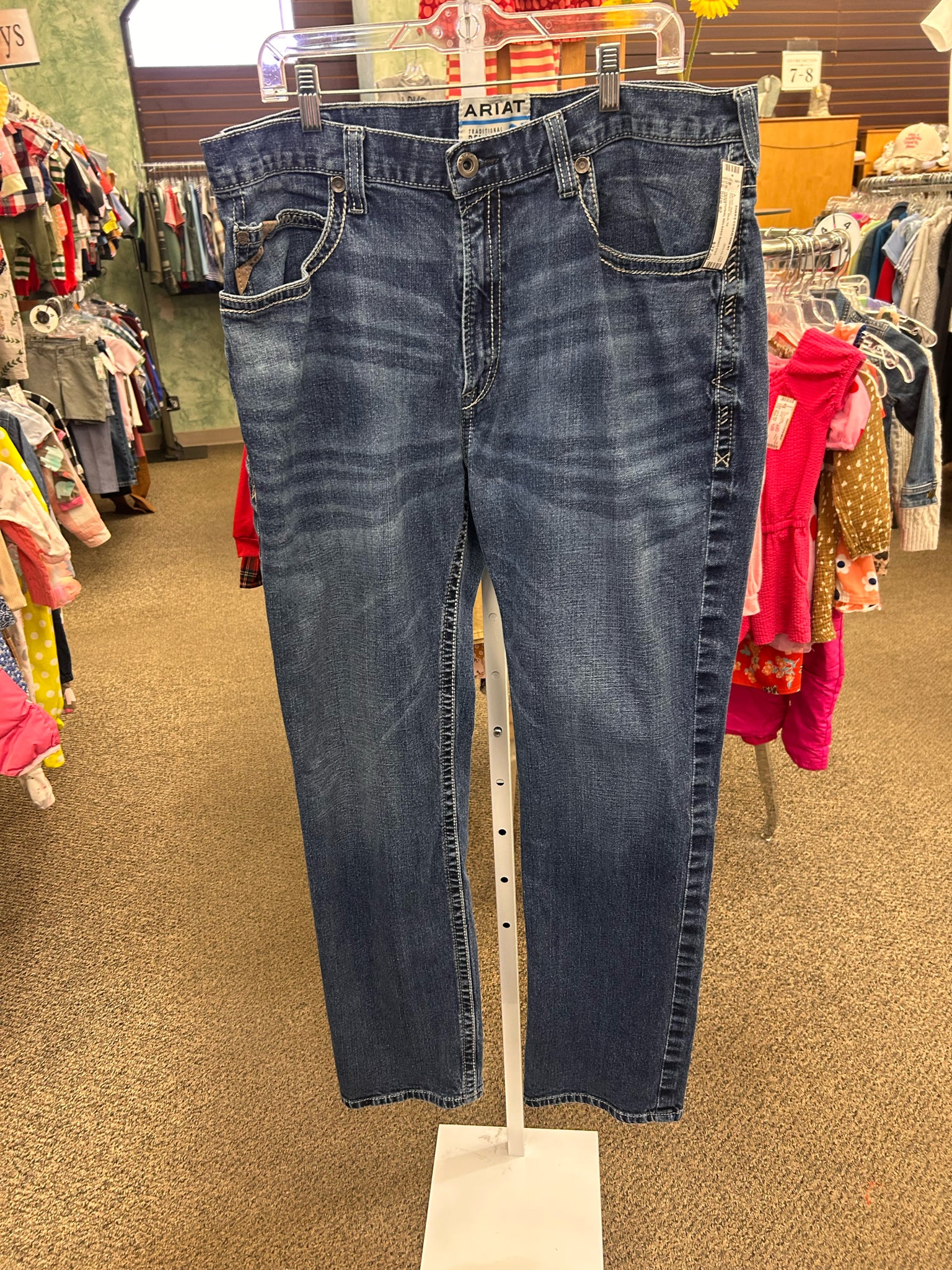 Pre-owned ARIAT Blue Mens Size 40 34 MENS Jean