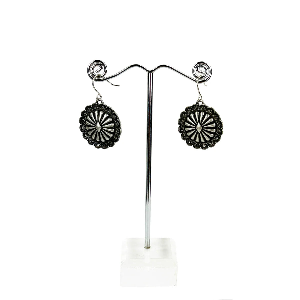 New WESTERN PEWTER Earring