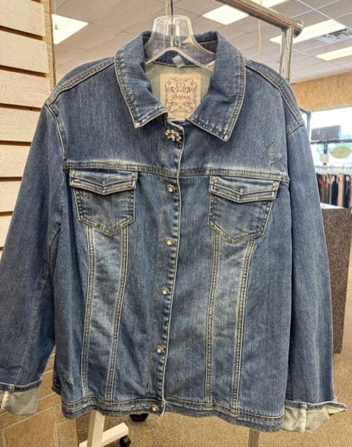 Pre-owned BRIGHTON Light blue Size: XL Long Sleeve Designer Jacket