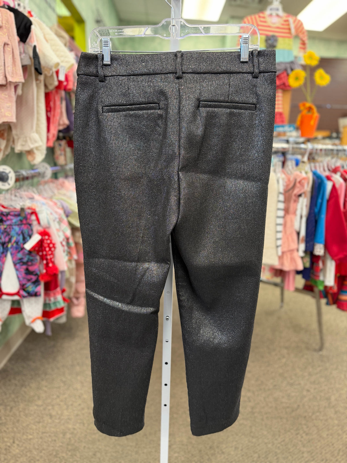 Pre-owned LOFT Dark gray Sparkle Size 8 Pants