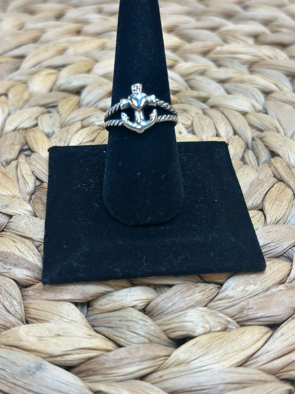 Pre-owned JAMES AVERY Silver Ring Size 8 Designer Ring