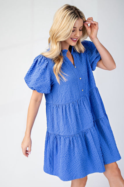 New GIGI Royal Blue Size Small Short Sleeve Dress