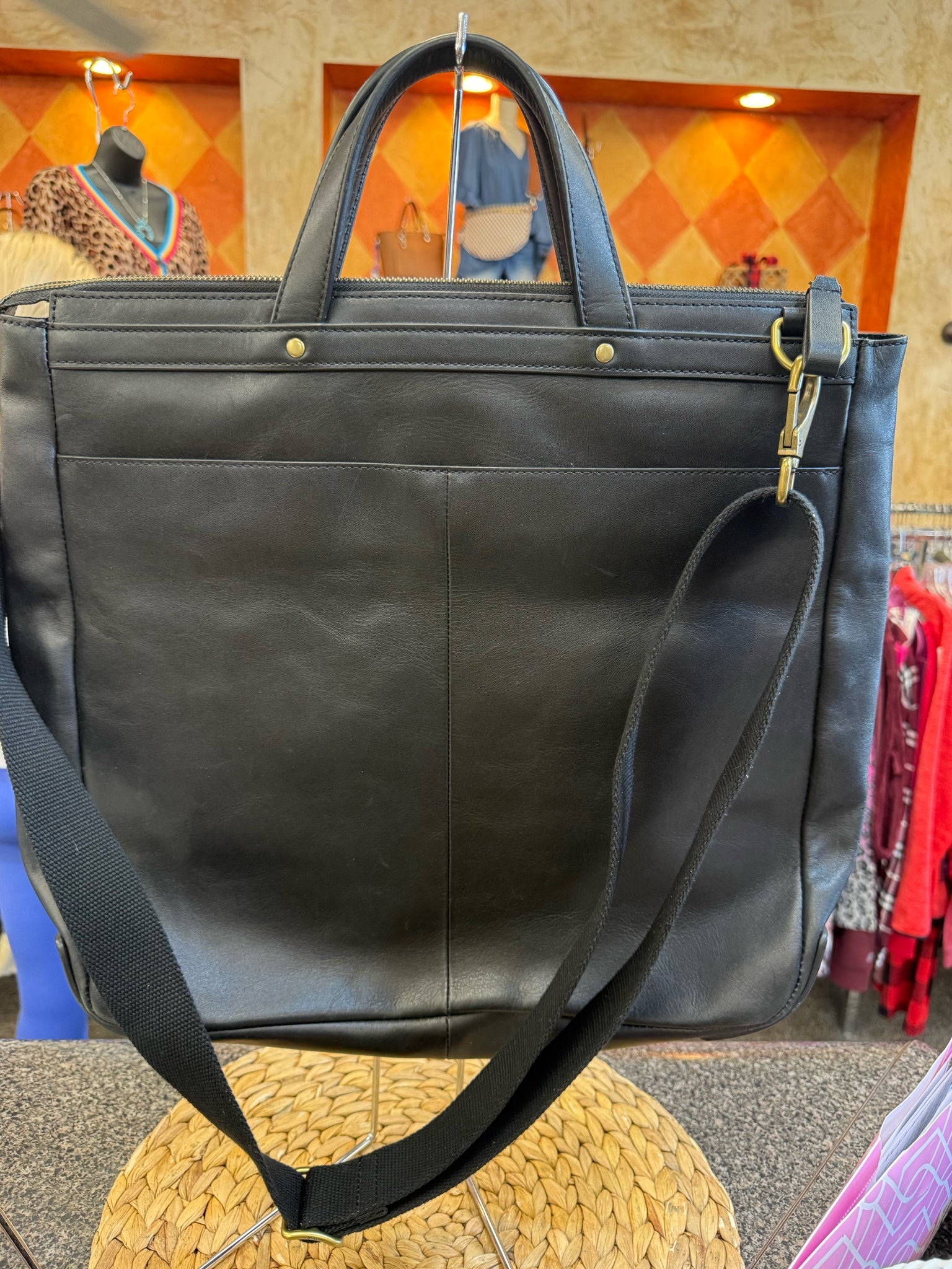 Pre-owned FOSSIL Black Designer Purse