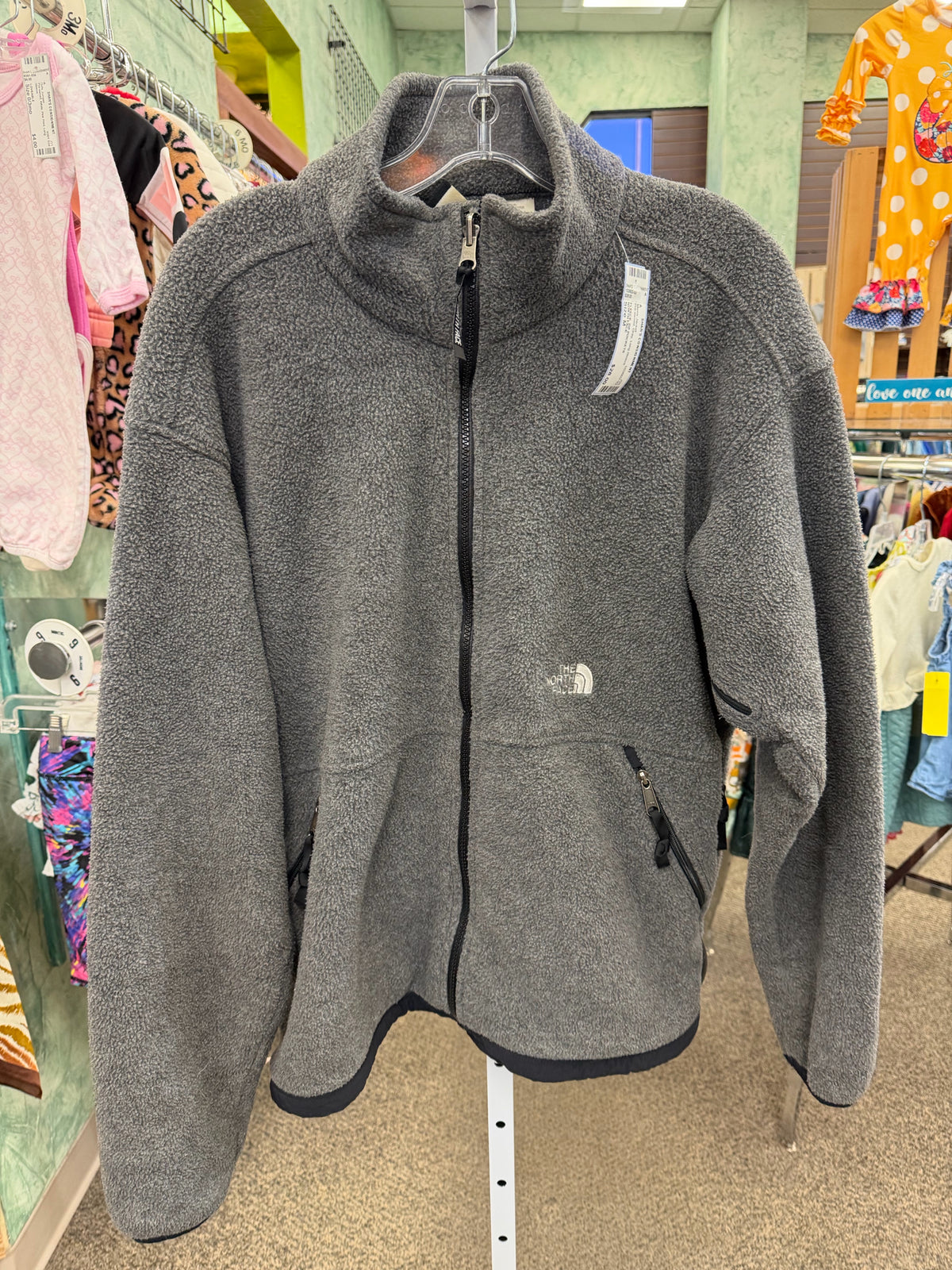 Pre-owned NORTH FACE Gray Men Size M Long Sleeve Mens Jacket