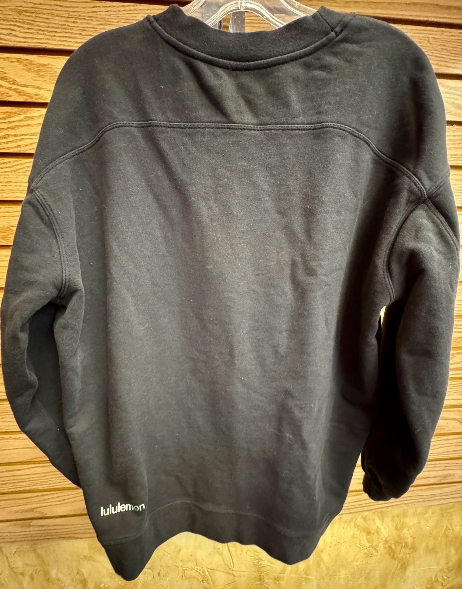 Pre-owned Lululemon Black # SIZE L/XL Long Sleeve Designer Sweatshirt