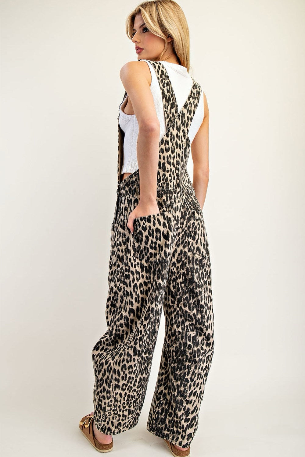 New EE:SOME Leopard # SIZE Small Overalls