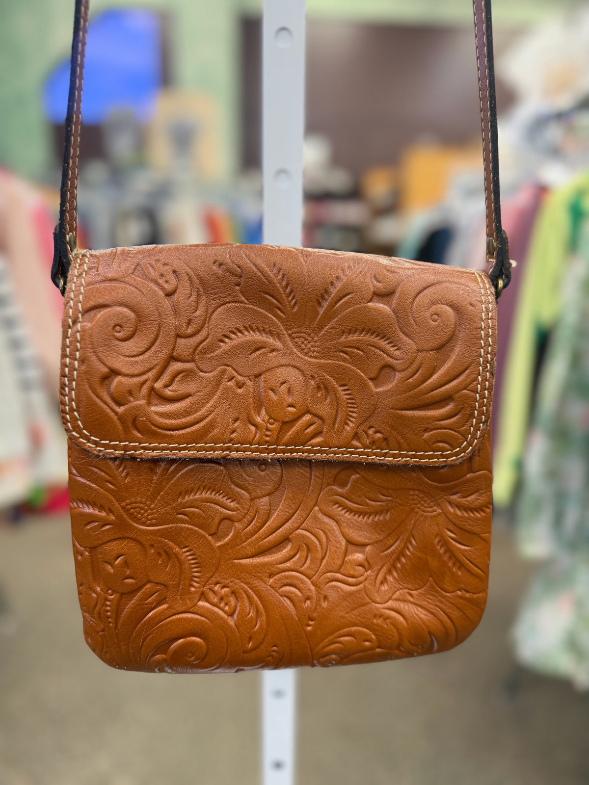Pre-owned PATRICIA NASH Brown Crossbody Designer Purse