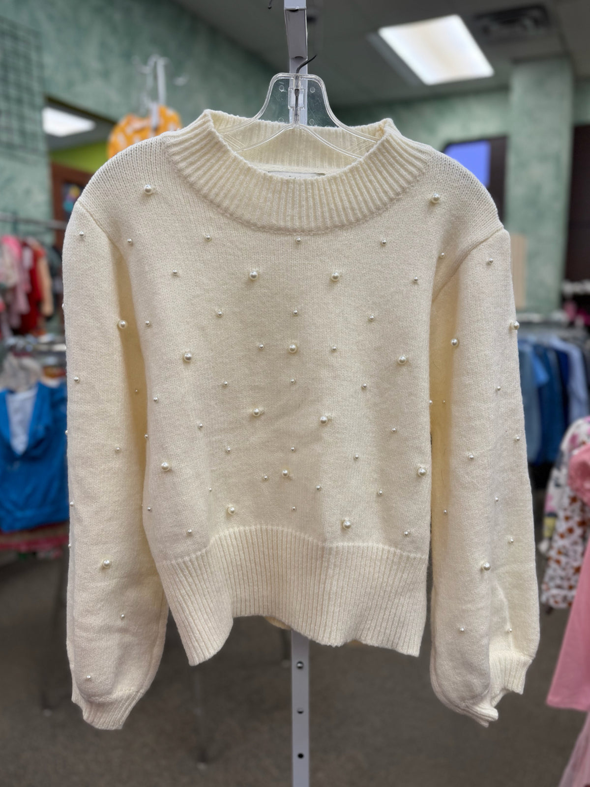 Pre-owned DAVI&DANI White Size M Long Sleeve Sweater