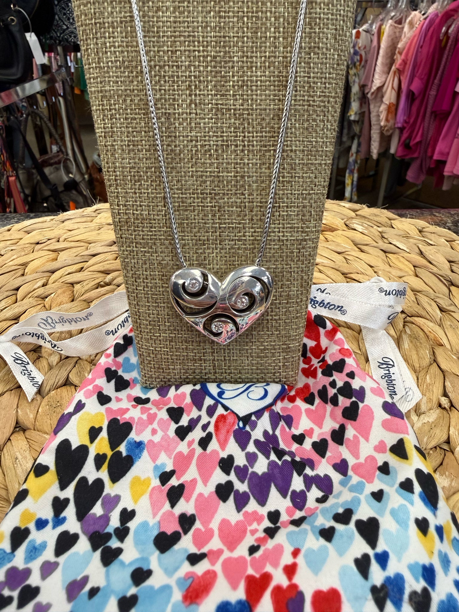 Pre-owned BRIGHTON STERLING SILVER Designer Necklace