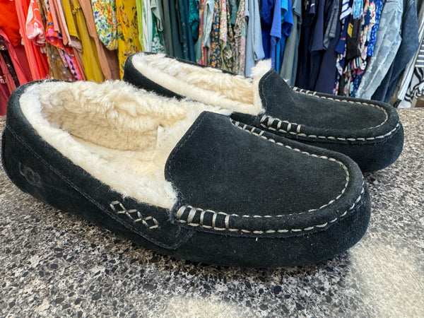 Pre-owned UGG Black Size 7 Designer Slipper