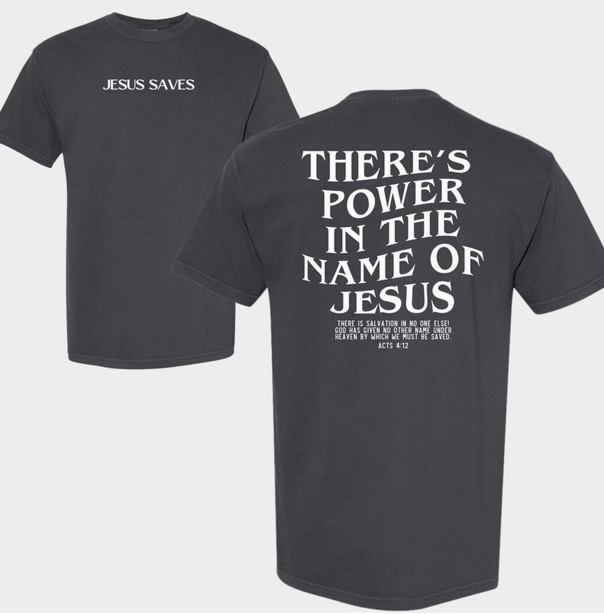 New Faith and Life Charcoal Size S Short Sleeve Tee