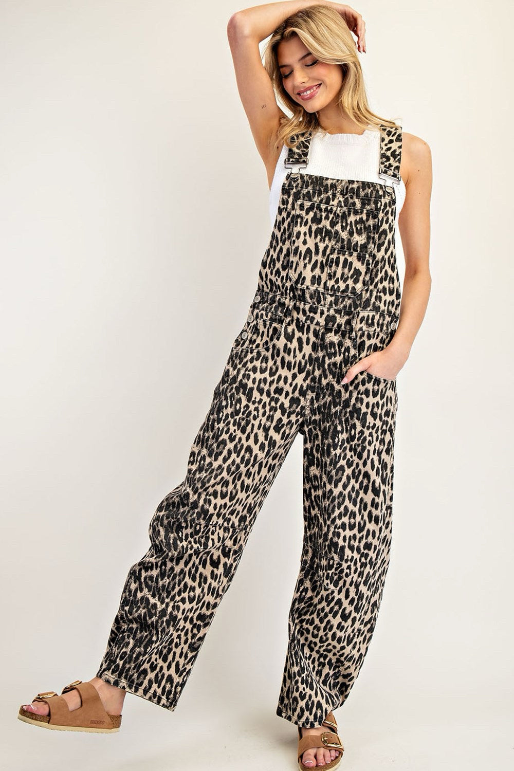 New EE:SOME Leopard # SIZE Small Overalls