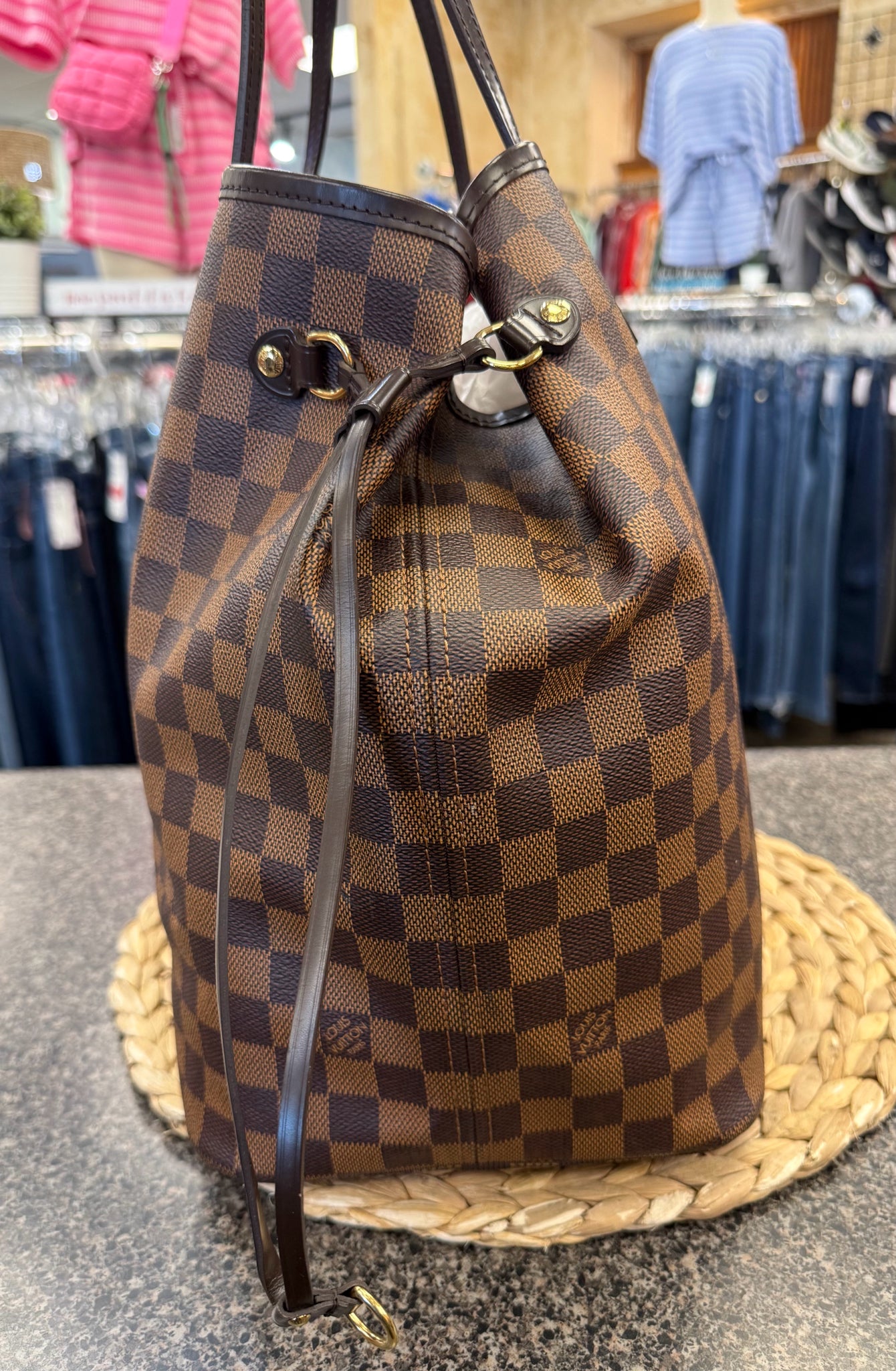 Pre-owned LOUIS VUITTON Brown TAN SIGNATURE Shoulder Designer Purse