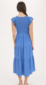 New BLU PEPPER Royal Blue Size Small Short Sleeve Dress