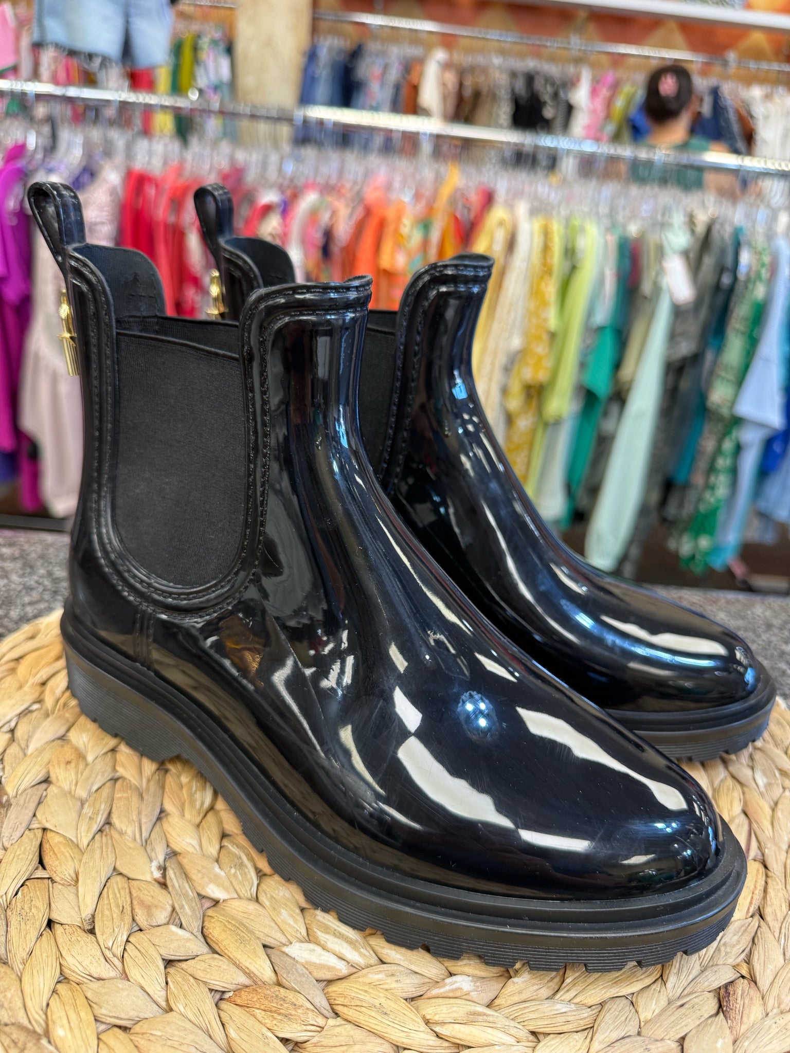 Pre-owned MICHAEL KORS Black patent Size 8 Designer Boot