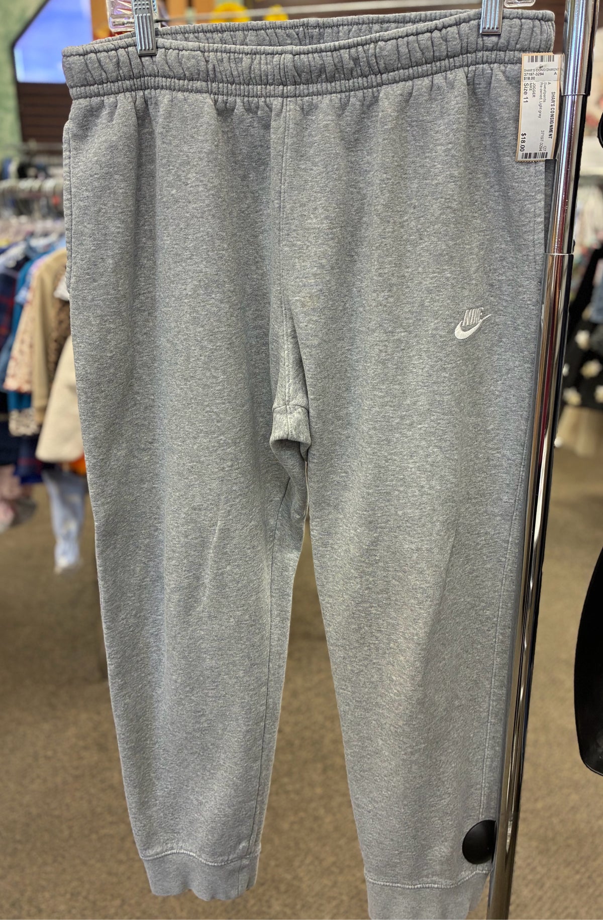 Pre-owned NIKE Light gray # SIZE 11 Sweatpants