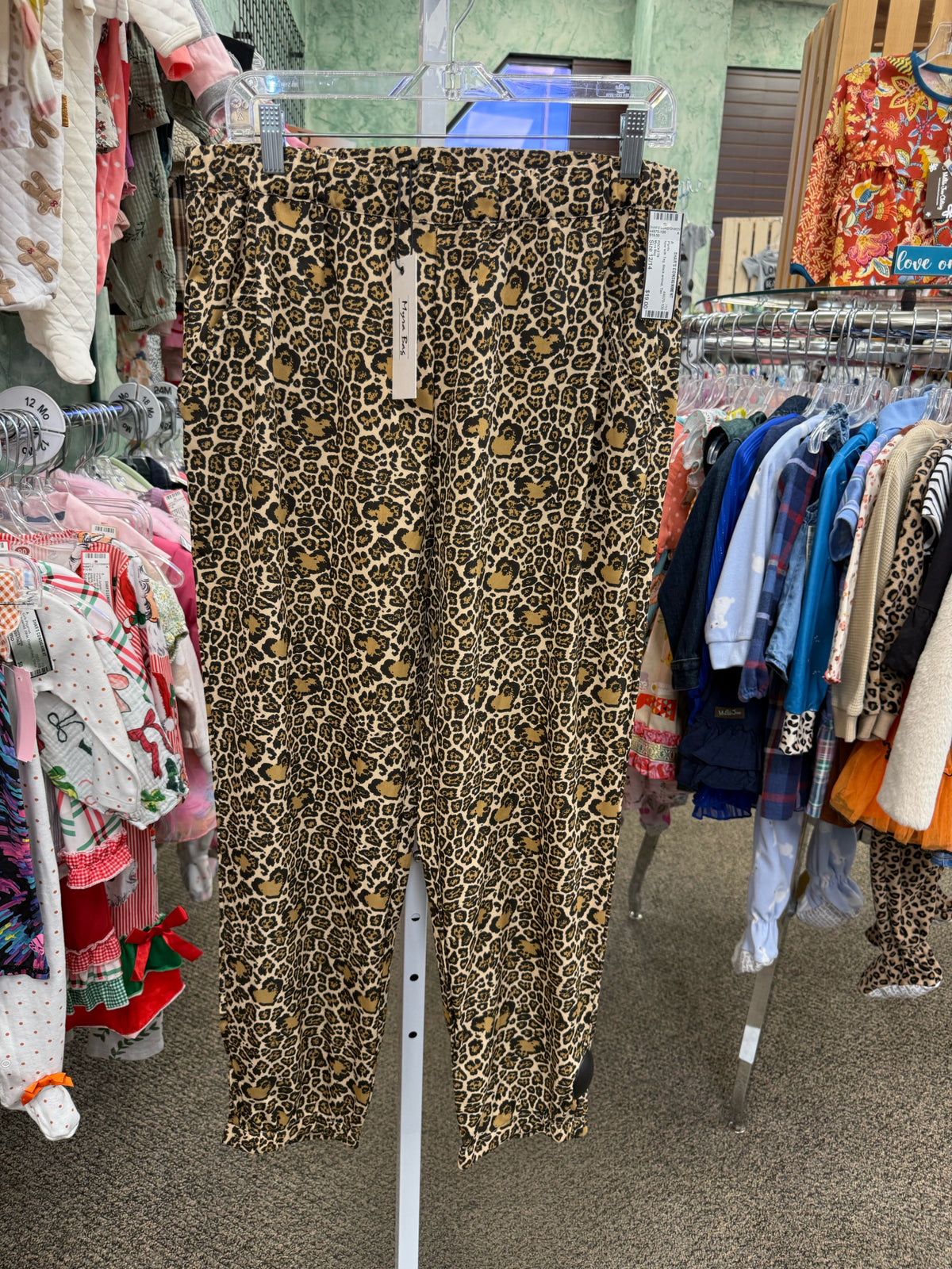 New with Tag Myra Bag Black animal Tan Size 12/14 Pants