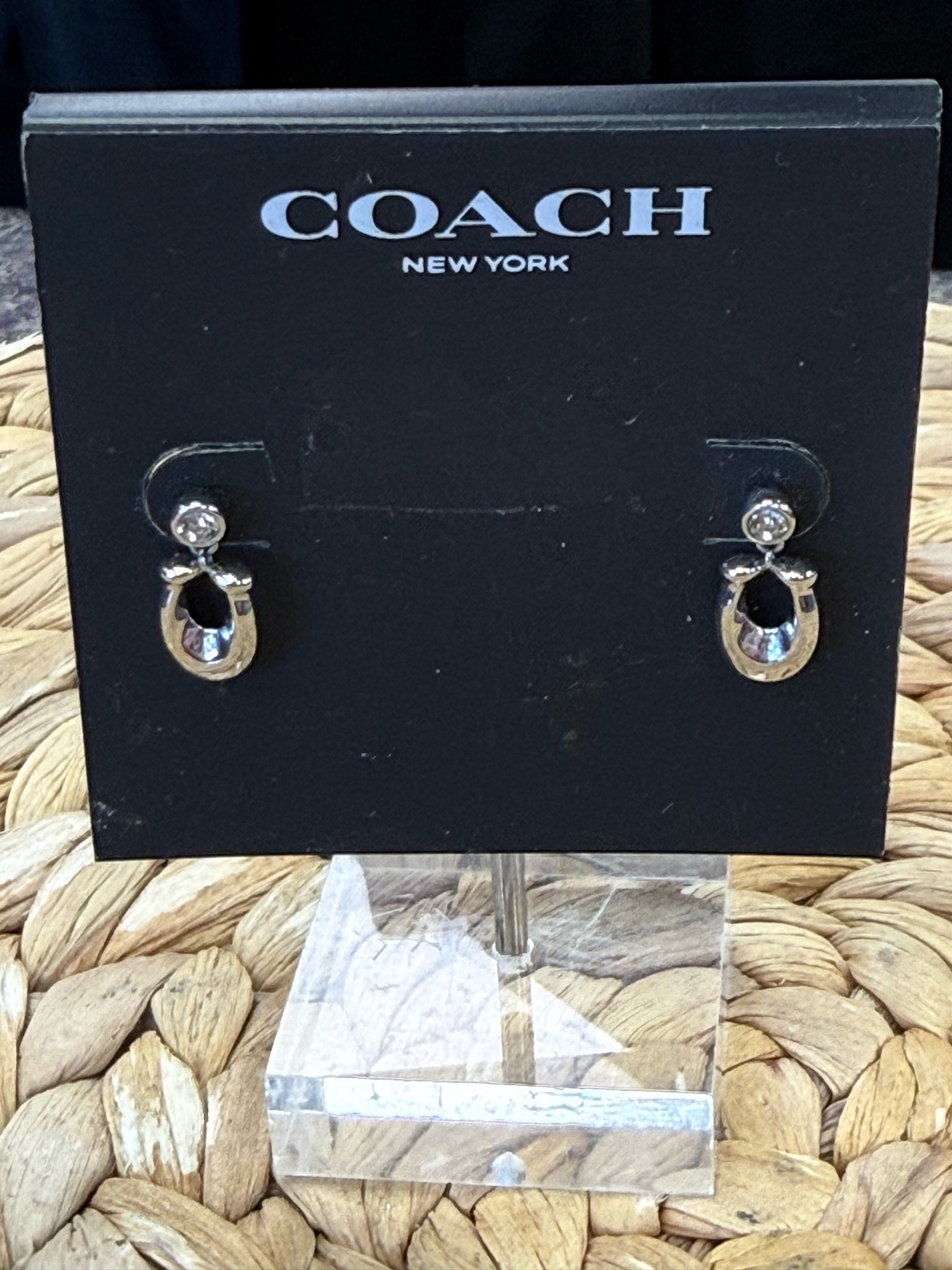 Pre-owned COACH Silver Designer Earring
