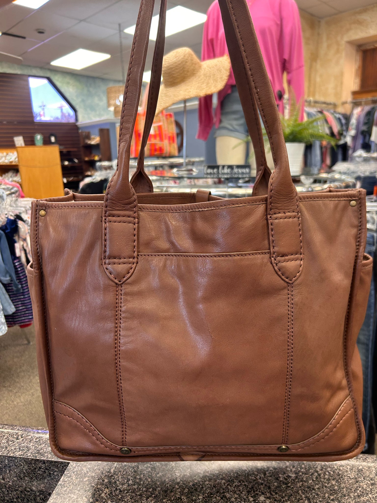 Pre-owned FRYE Dark brown Tote Designer Purse