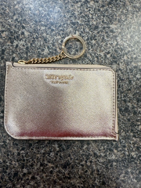 Pre-owned KATE SPADE Rose gold Tan Trim Keychain