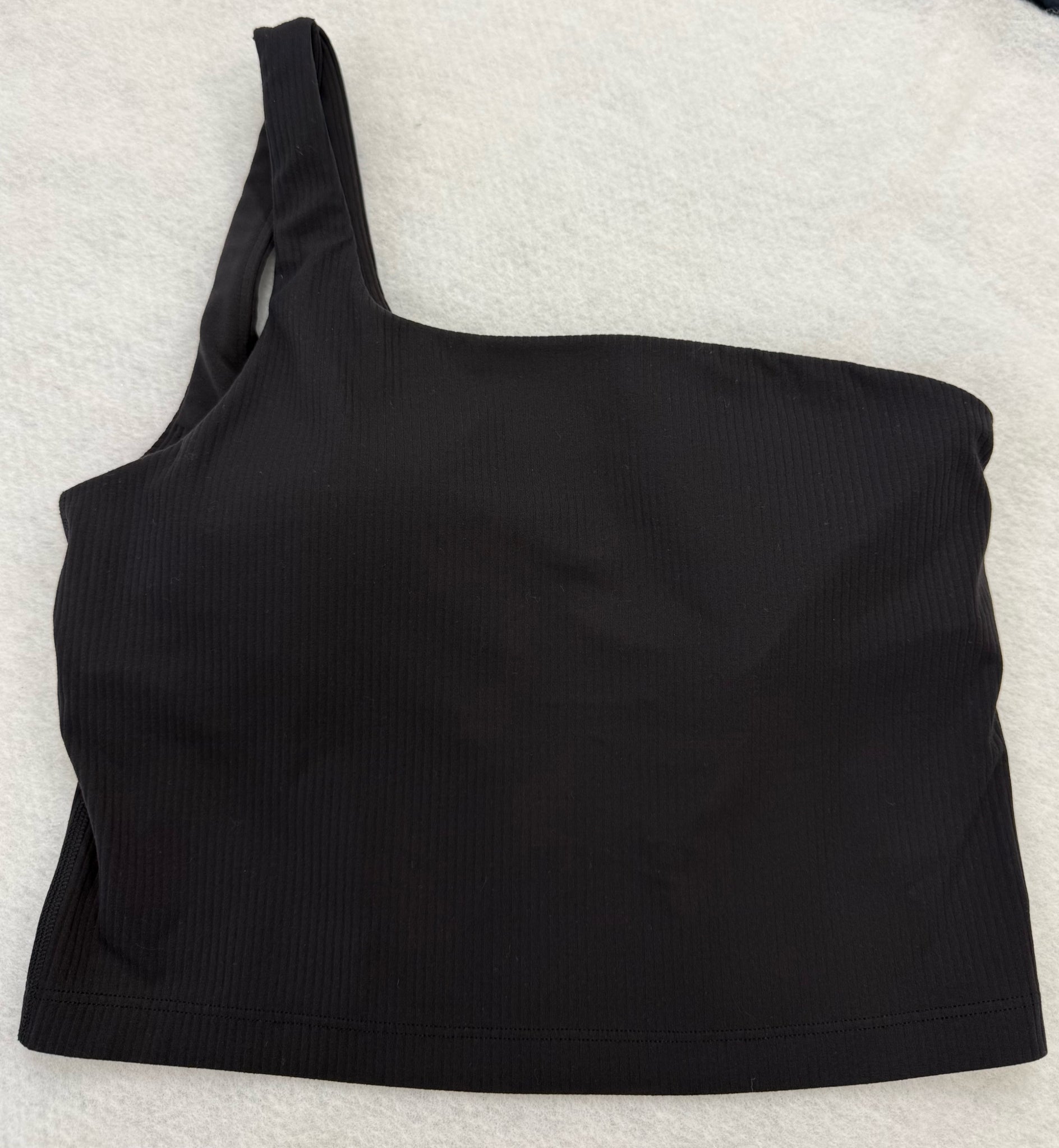 Pre-owned Lululemon Black Size M Sports Bra