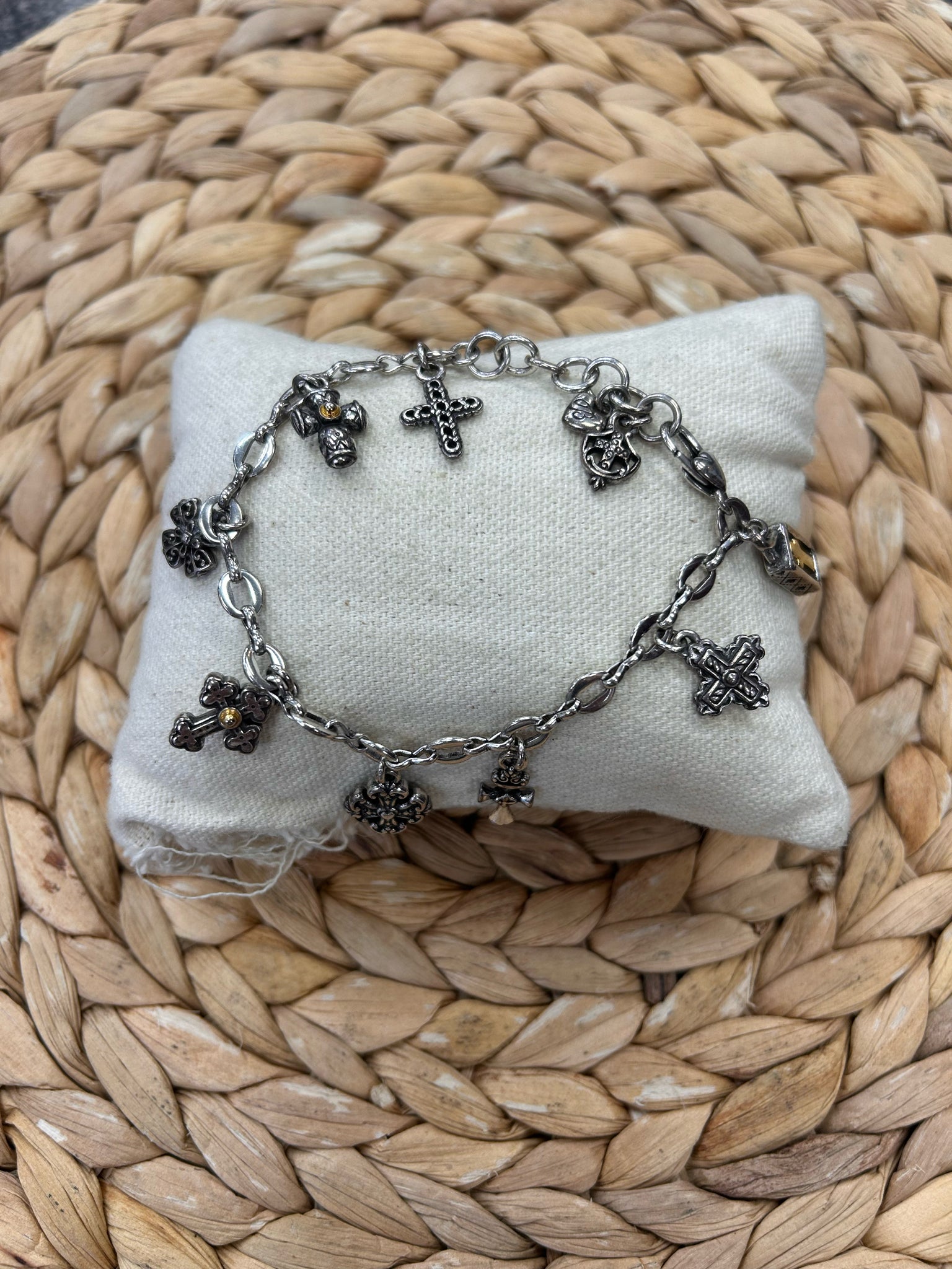 Pre-owned BRIGHTON STERLING SILVER Designer Bracelet