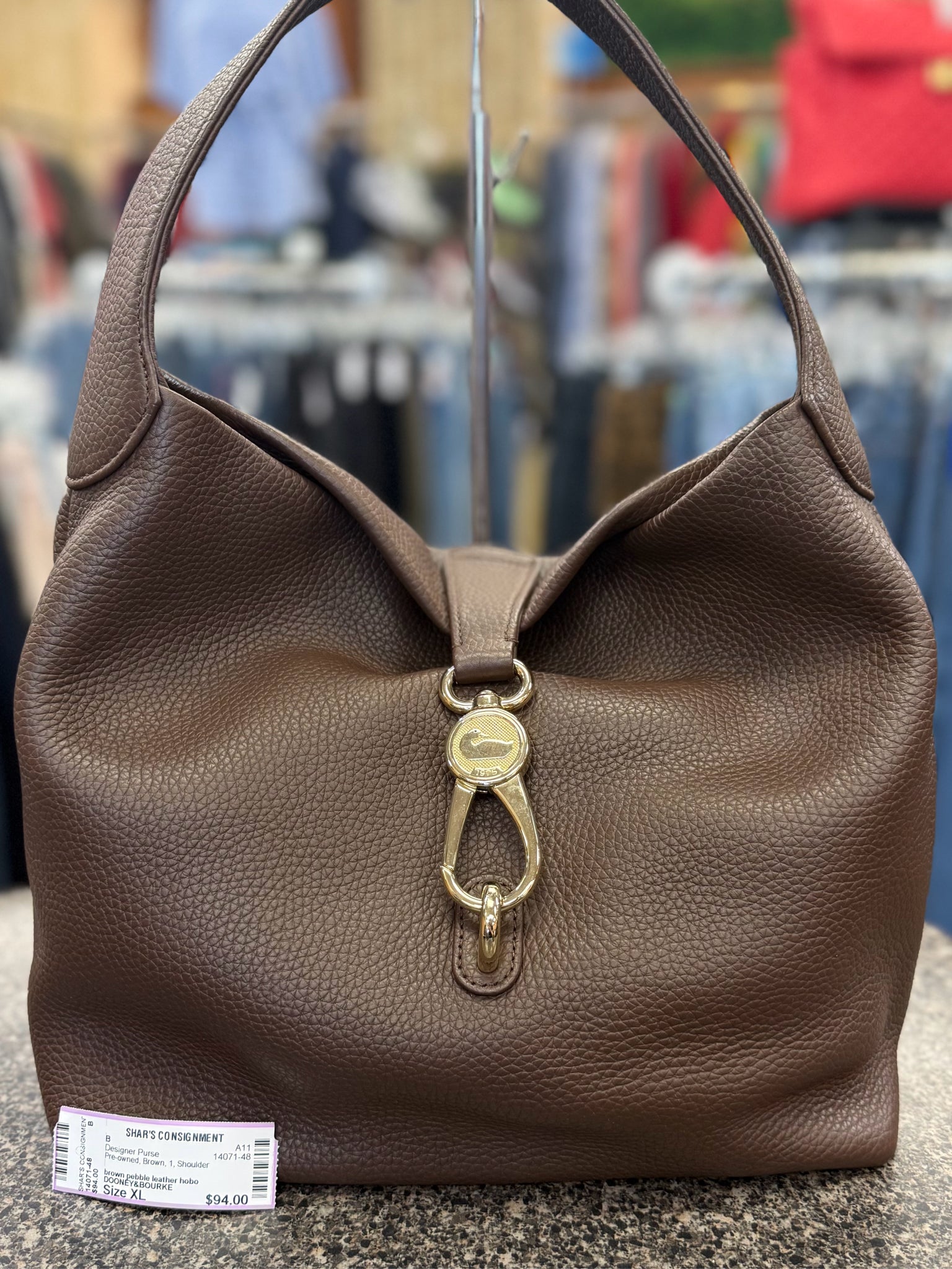 Pre-owned DOONEY&BOURKE Brown Shoulder Designer Purse