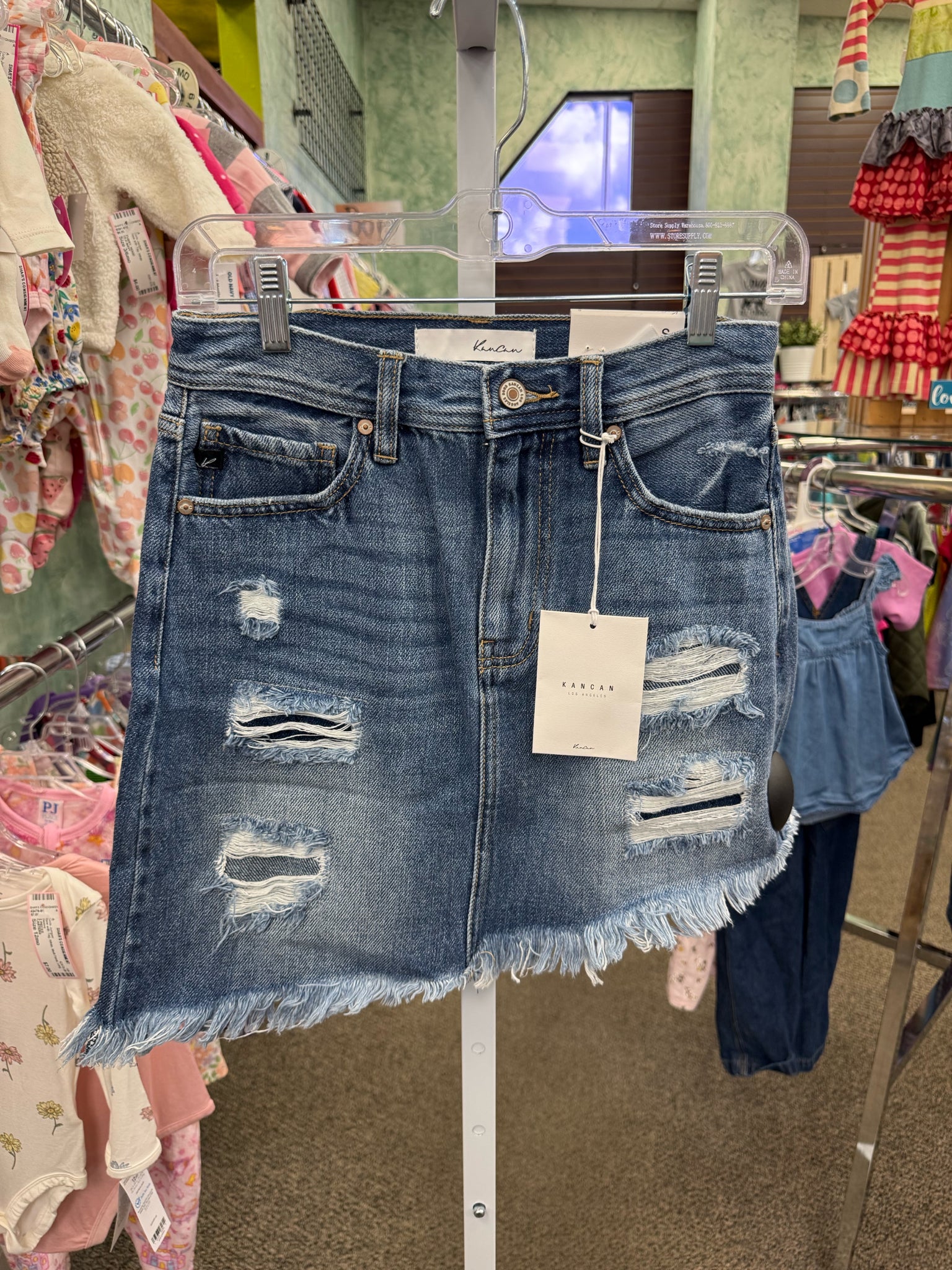 New with Tag KANCAN Blue Jean Size 6 Skirt