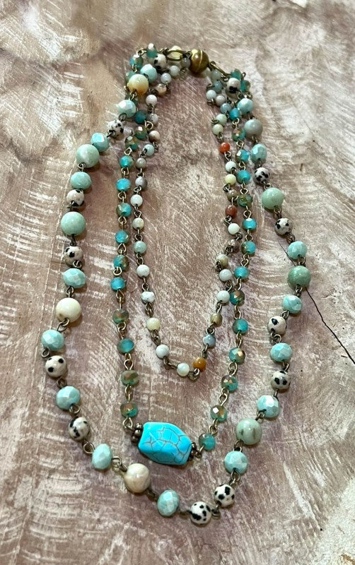 New with Tag DYLAN Turquoise Multi Necklace