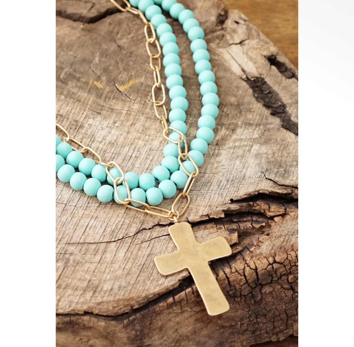 New PENNY Turquoise Gold Necklace