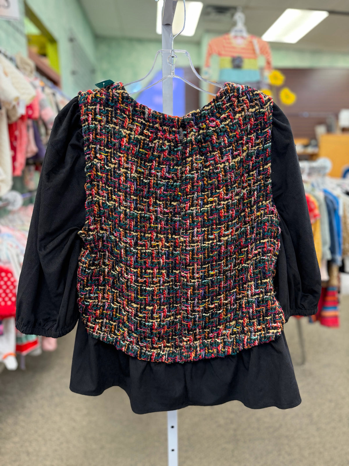 Pre-owned voy Black Black blend Size: L Quarter Sleeve Blouse