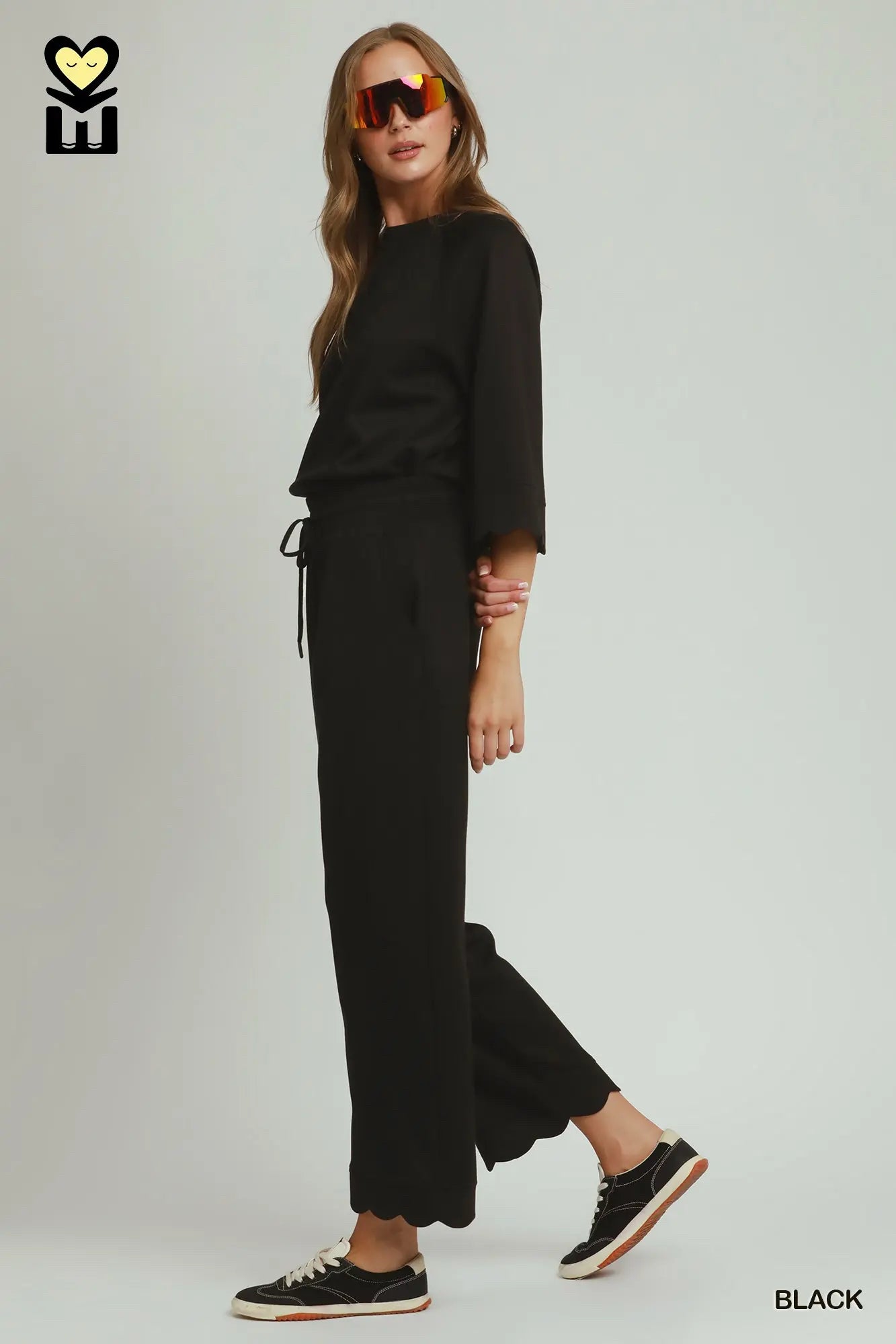 New UMGEE Black Dr Size S Short Sleeve PantSet