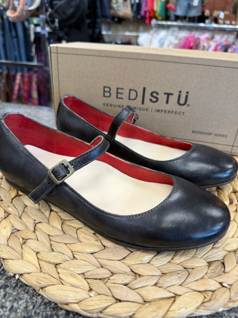 New  Without Tag BED STU Black Size 6.5 Designer Shoe