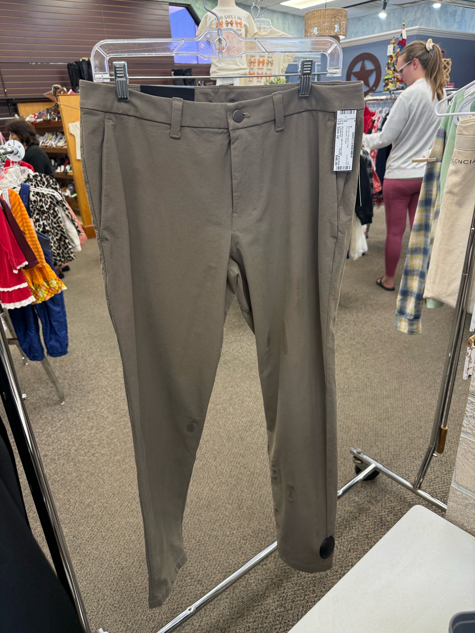 Pre-owned Lululemon Taupe Mens Size 32 MENS Designer Pant