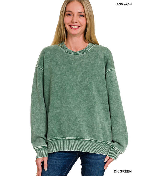 New Zenana Dark green Size M/L Long Sleeve Sweatshirt
