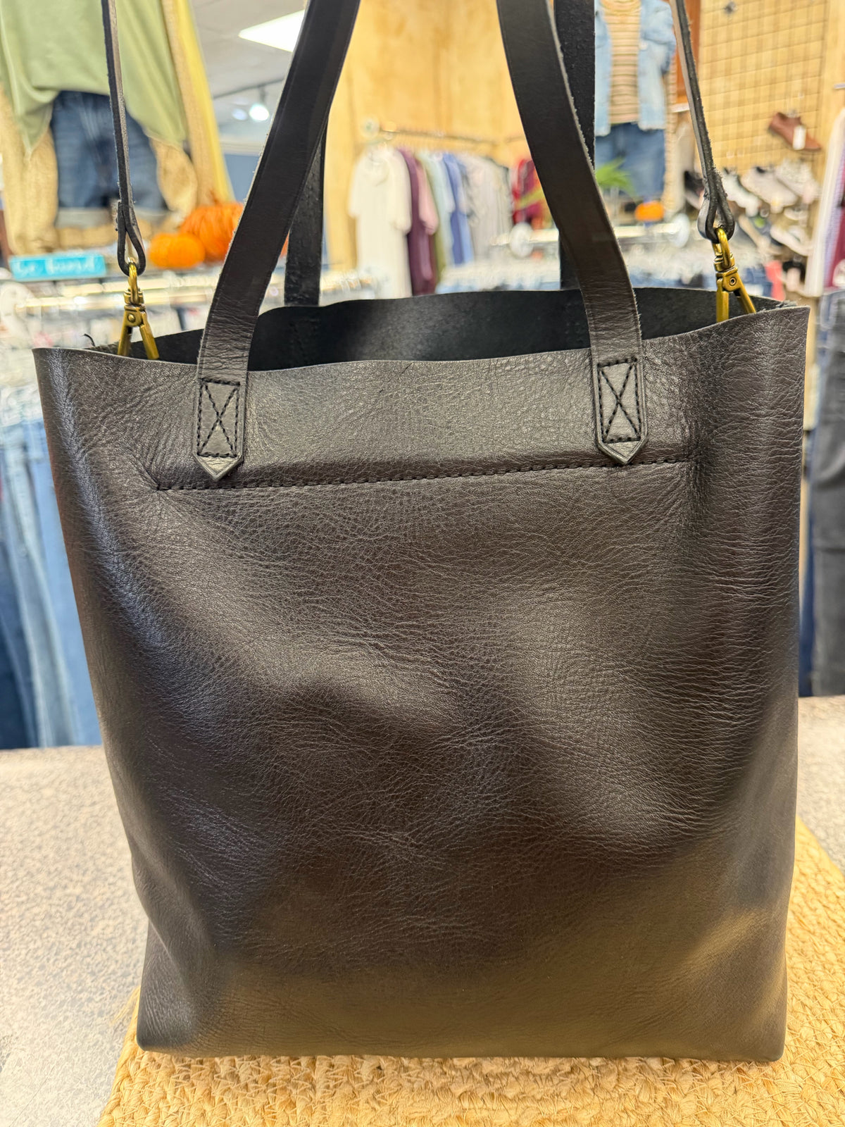 Pre-owned MADEWELL Burgundy Gold Trim S Crossbody Purse