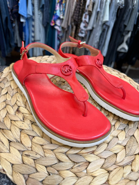 Pre-owned MICHAEL KORS Red Size 7.5 Sandal